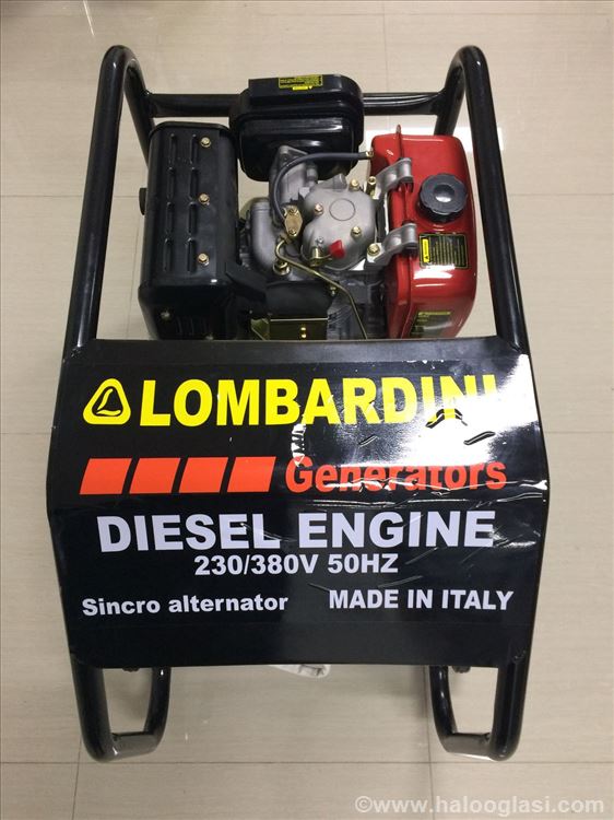 Dizel agregat Lombardini 10kw monofazni na ključu